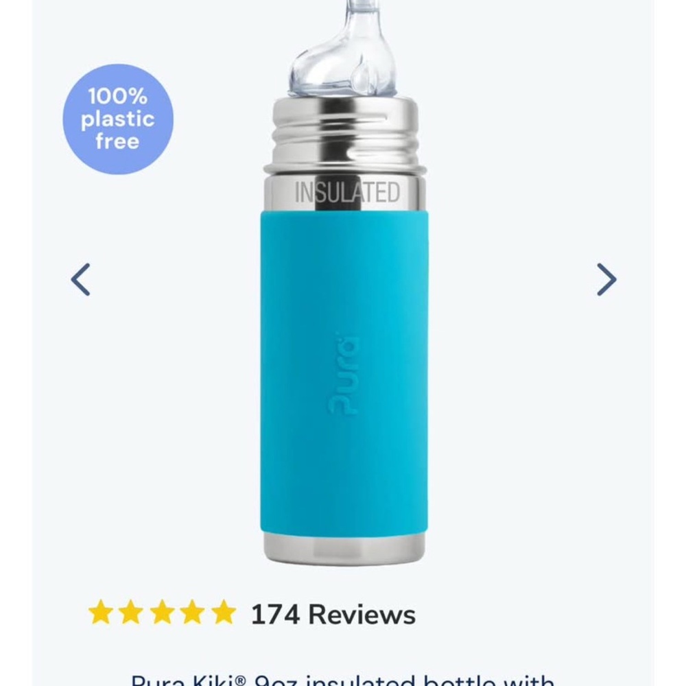 Pura Insulated stainless steel Kids Kiki water Bottle